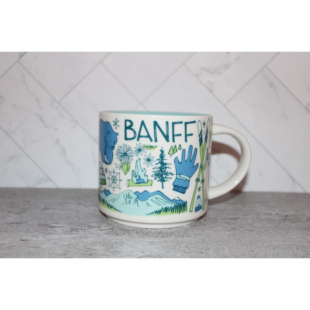 Starbucks Banff Canada Been There Series Mug 14oz BTS Blue